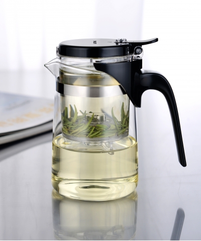 Point-virgule Théière 1 tasse avec infuseur vert