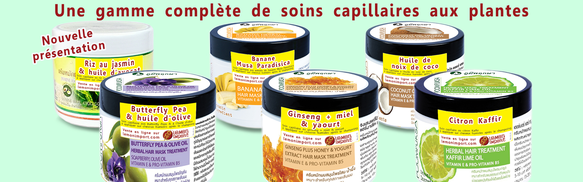 Pour choisir le masque capillaire souhaité parmi les produits disponibles, utilisez le sélecteur en haut de page.