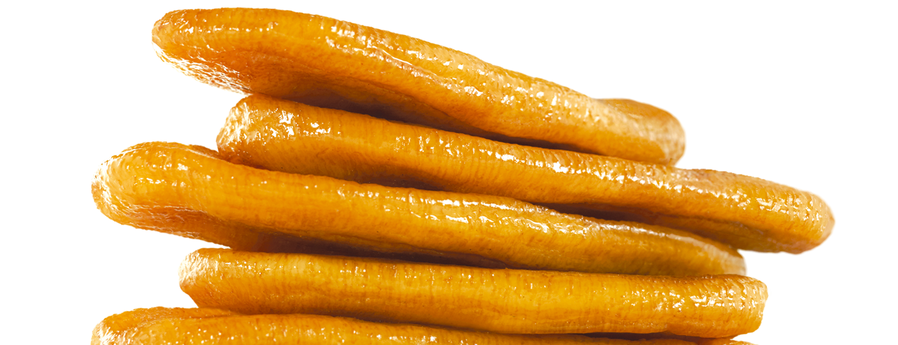 Des bananes séchées au soleil et rien qu'au soleil.